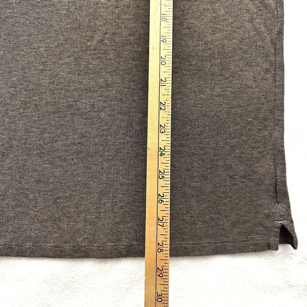 Hickey Freeman L Large Brown Black Textured Heavy Cotton T-Shirt‎ Classic Fit - Picture 4 of 9